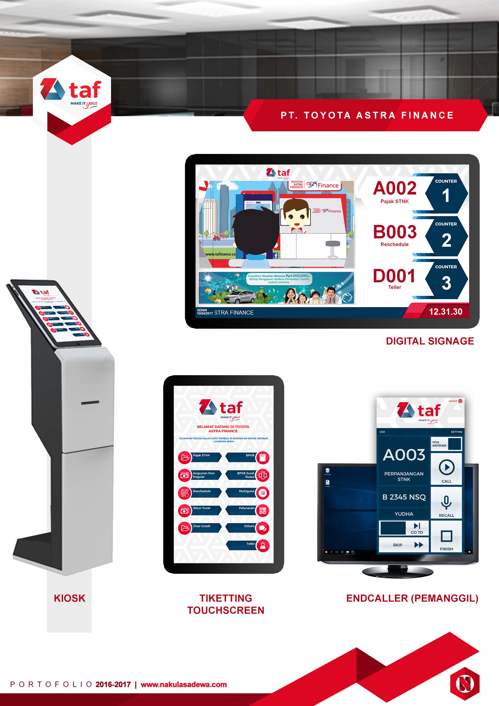 mesin antrian finance