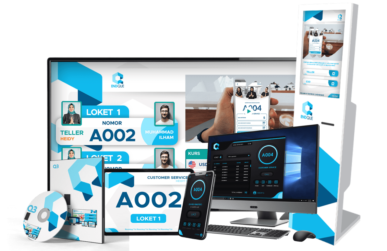 instalasi mesin antrian